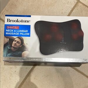 Brookstone Shiatsu Neck & Lumbar Massage Pillow